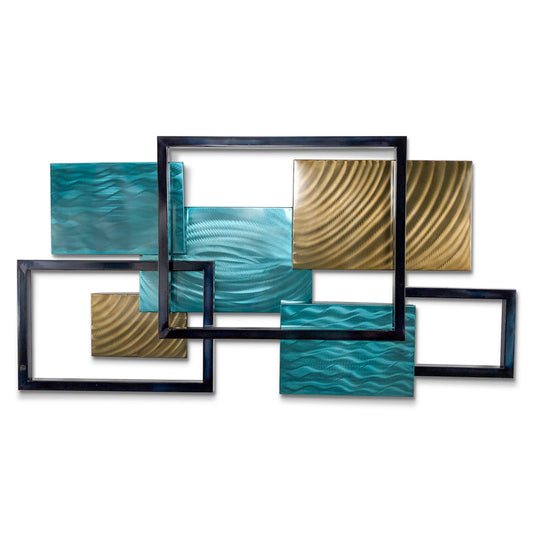 COPPER ART - FRAMED ARRAY COASTAL