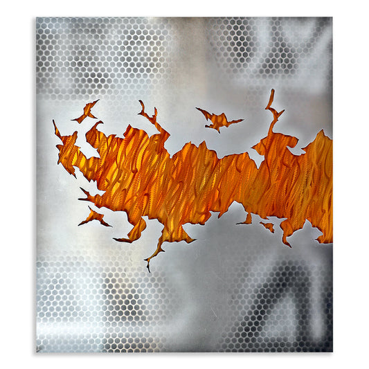 COPPER ART - FIRE STORM