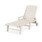 POLYWOOD Nautical Chaise with Arms & Wheels    FREE SHIPPING