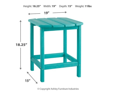 Ashley Express - Sundown Treasure Outdoor End Table Turquoise