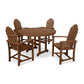 POLYWOOD  Classic Adirondack 5-Piece Round Farmhouse Dining Set  FREE SHIPPING