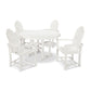 POLYWOOD  Classic Adirondack 5-Piece Round Farmhouse Dining Set  FREE SHIPPING