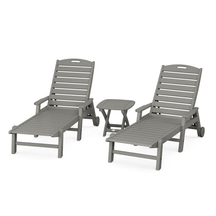 POLYWOOD Nautical 3-Piece Chaise Set    FREE SHIPPING