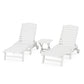 POLYWOOD Nautical 3-Piece Chaise Set    FREE SHIIPING