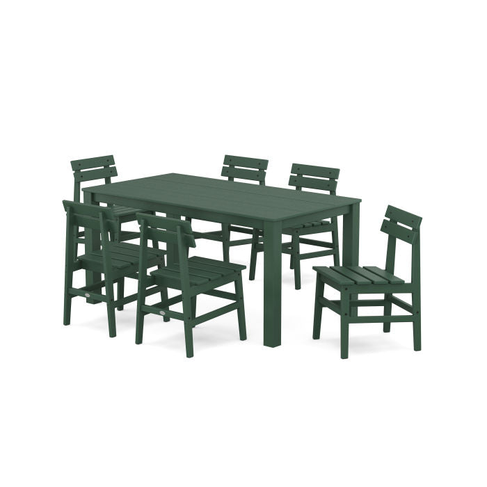 POLYWOOD Modern Studio Plaza Chair 7-Piece Parsons Table Dining Set FREE SHIPPING