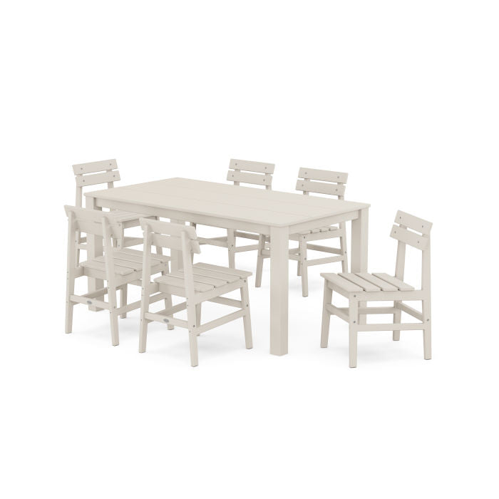 POLYWOOD Modern Studio Plaza Chair 7-Piece Parsons Table Dining Set FREE SHIPPING