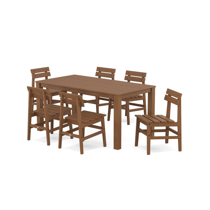 POLYWOOD Modern Studio Plaza Chair 7-Piece Parsons Table Dining Set FREE SHIPPING