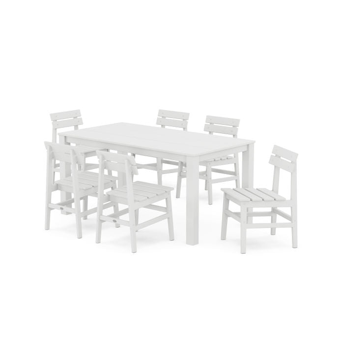 POLYWOOD Modern Studio Plaza Chair 7-Piece Parsons Table Dining Set FREE SHIPPING