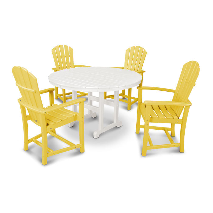 POLYWOOD Palm Coast 5-Piece Round Farmhouse Dining Set FREE SHIPPING