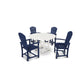 POLYWOOD Palm Coast 5-Piece Round Farmhouse Dining Set FREE SHIPPING