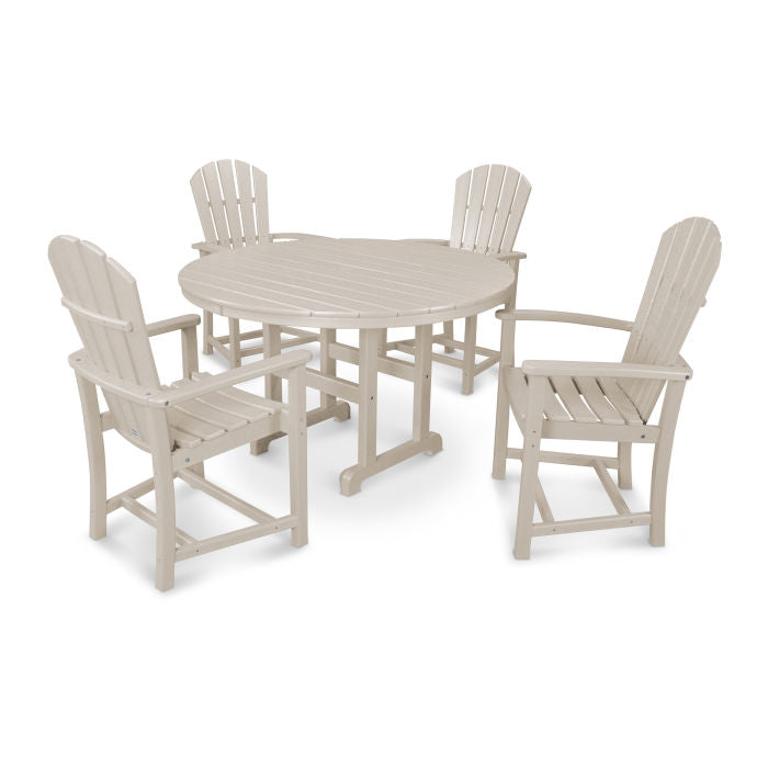 POLYWOOD Palm Coast 5-Piece Round Farmhouse Dining Set FREE SHIPPING