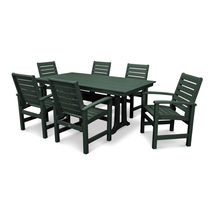 POLYWOOD Signature 7-Piece Farmhouse Dining Set with Trestle Legs FREE SHIPPING