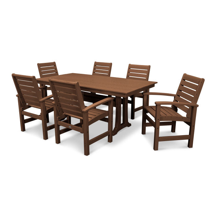 POLYWOOD Signature 7-Piece Farmhouse Dining Set with Trestle Legs FREE SHIPPING