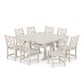 POLYWOOD Chippendale 9-Piece Nautical Trestle Dining Set FREE SHIPPING