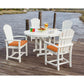 POLYWOOD Palm Coast 5-Piece Round Farmhouse Dining Set FREE SHIPPING