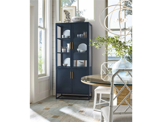 UNIVERSAL - GETAWAY COASTAL LIVING HOME SANTORINI TALL METAL KITCHEN CABINET