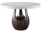 UNIVERSAL - ERINN V X UNIVERSAL CARMEL ROUND DINING TABLE