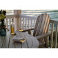 POLYWOOD Vineyard Curve back Adirondack 5-Piece Nautical Trestle Dining Set FREE SHIPPING