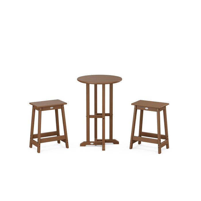 POLYWOOD Modern Studio Counter Stool 3-Piece Bistro Set FREE SHIPPING