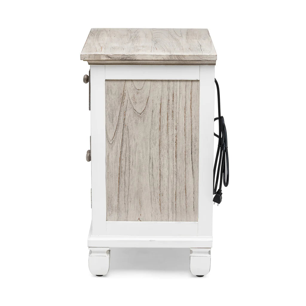 Sea Winds - Islamorada 1-Drawer / 2-Door Electrified Nightstand