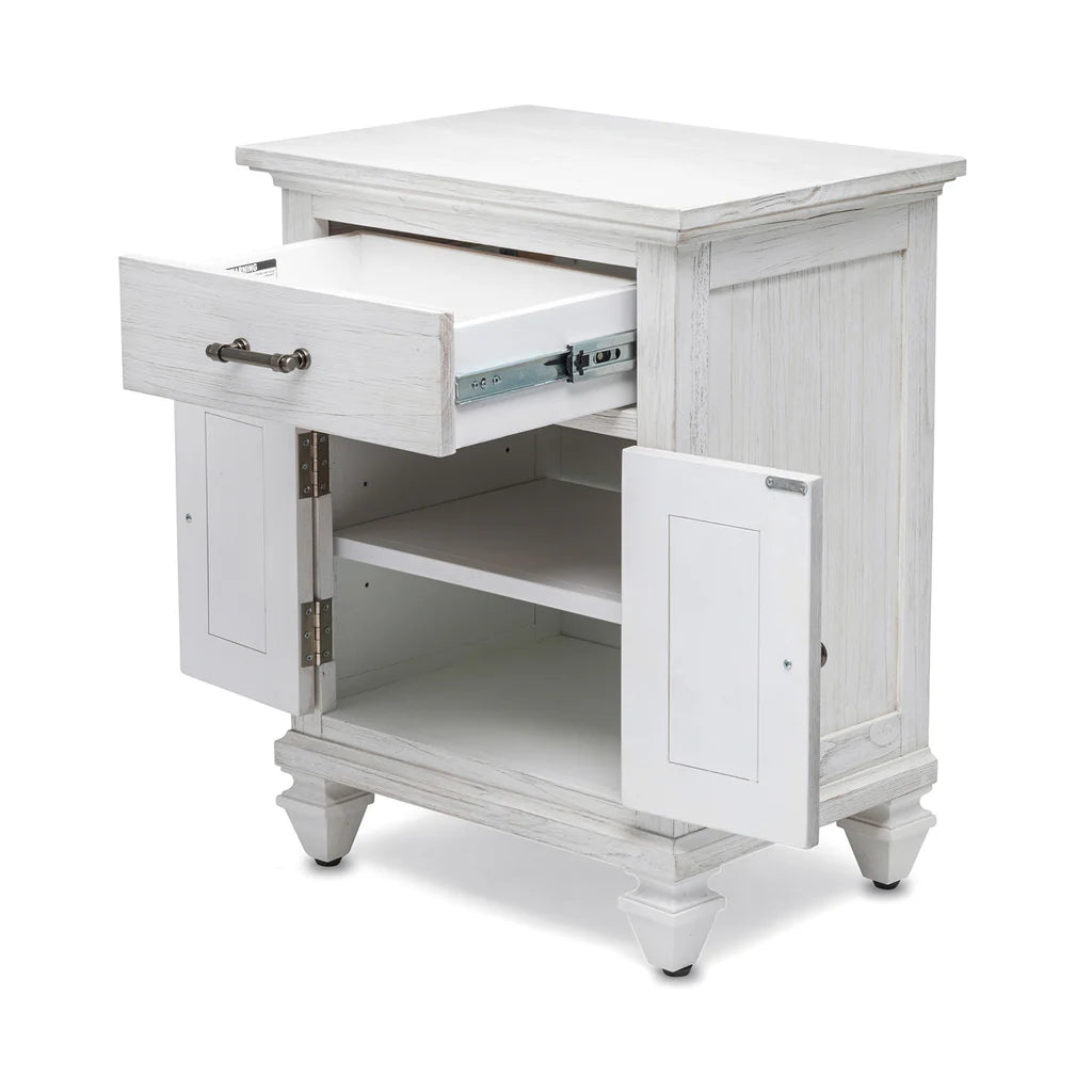 Sea Winds - Surfside 1-Drawer / 2-Door Electrified Nightstand