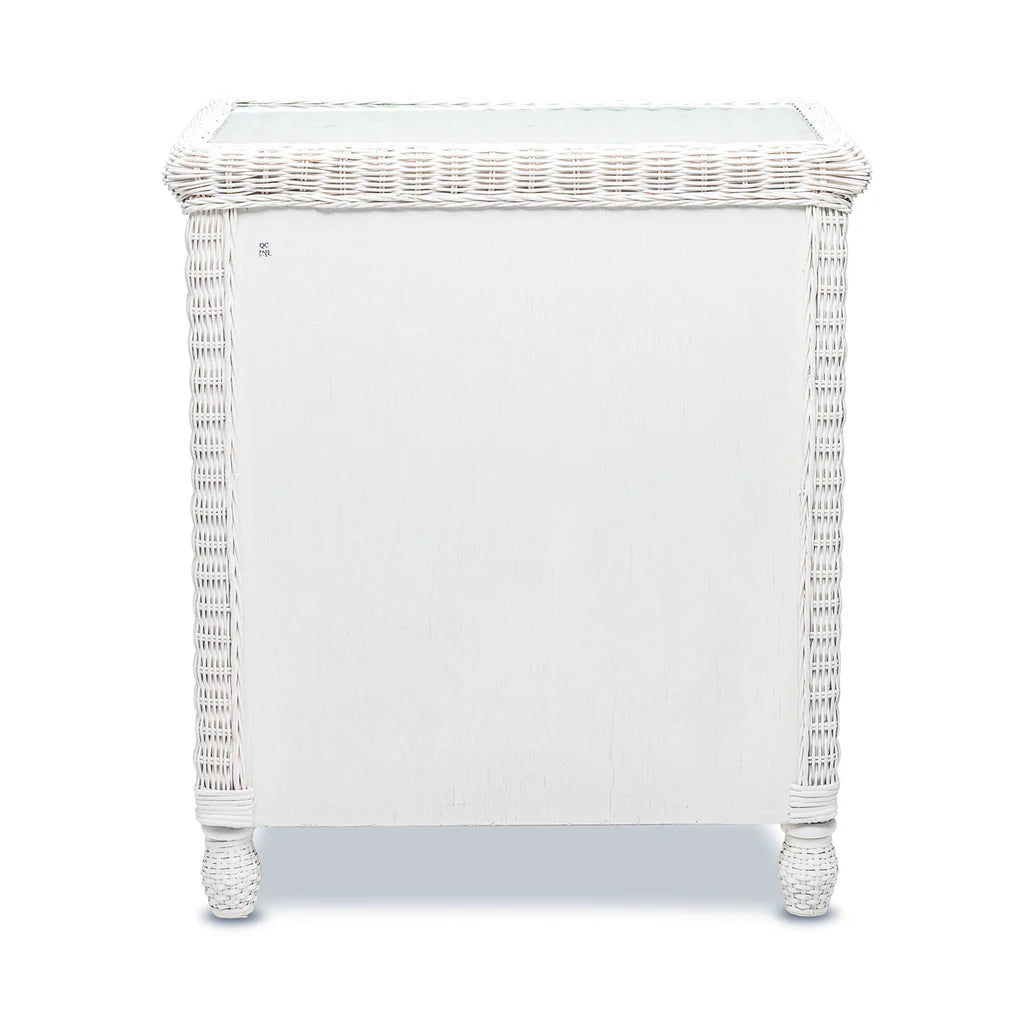 Sea Winds - Santa Cruz 3 Drawer Chest w/ Glass Top