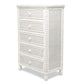 Sea Winds - Santa Cruz 5 Drawer Chest w/ Glass Top