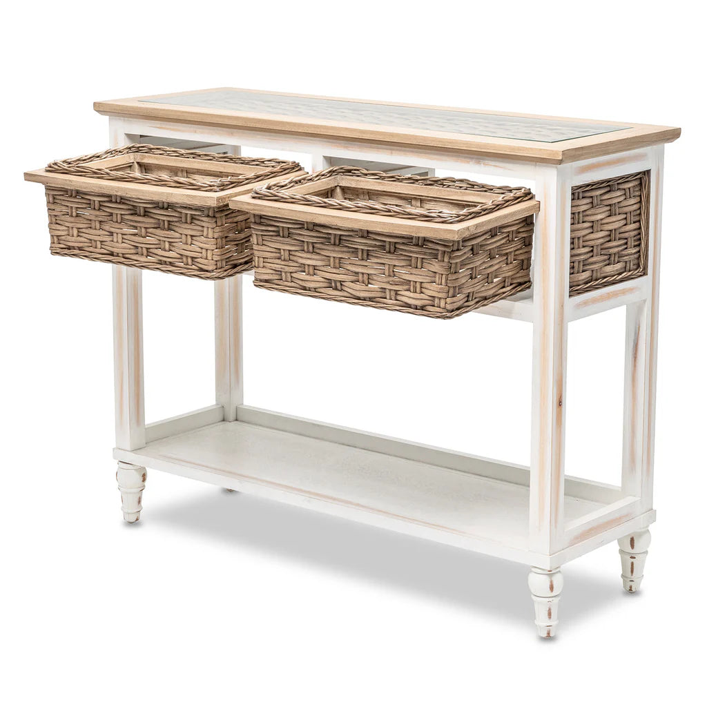 Sea Winds - Island Breeze 2-Basket Console Table