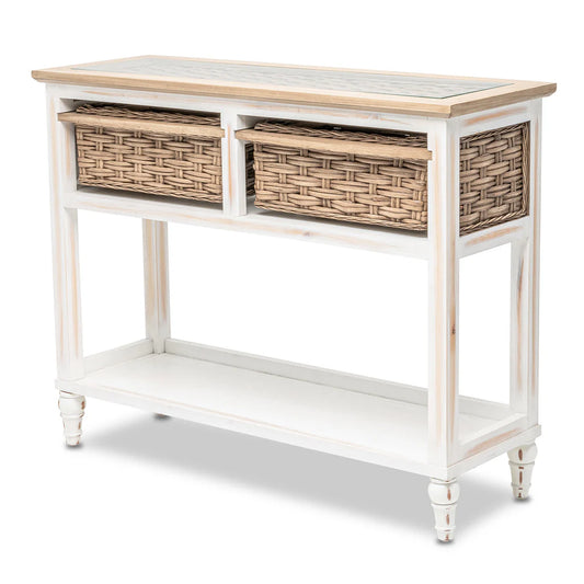 Sea Winds - Island Breeze 2-Basket Console Table