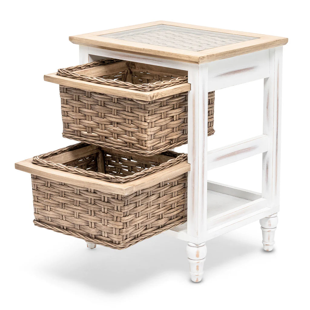 Sea Winds - Island Breeze 2-Basket Storage Cabinet