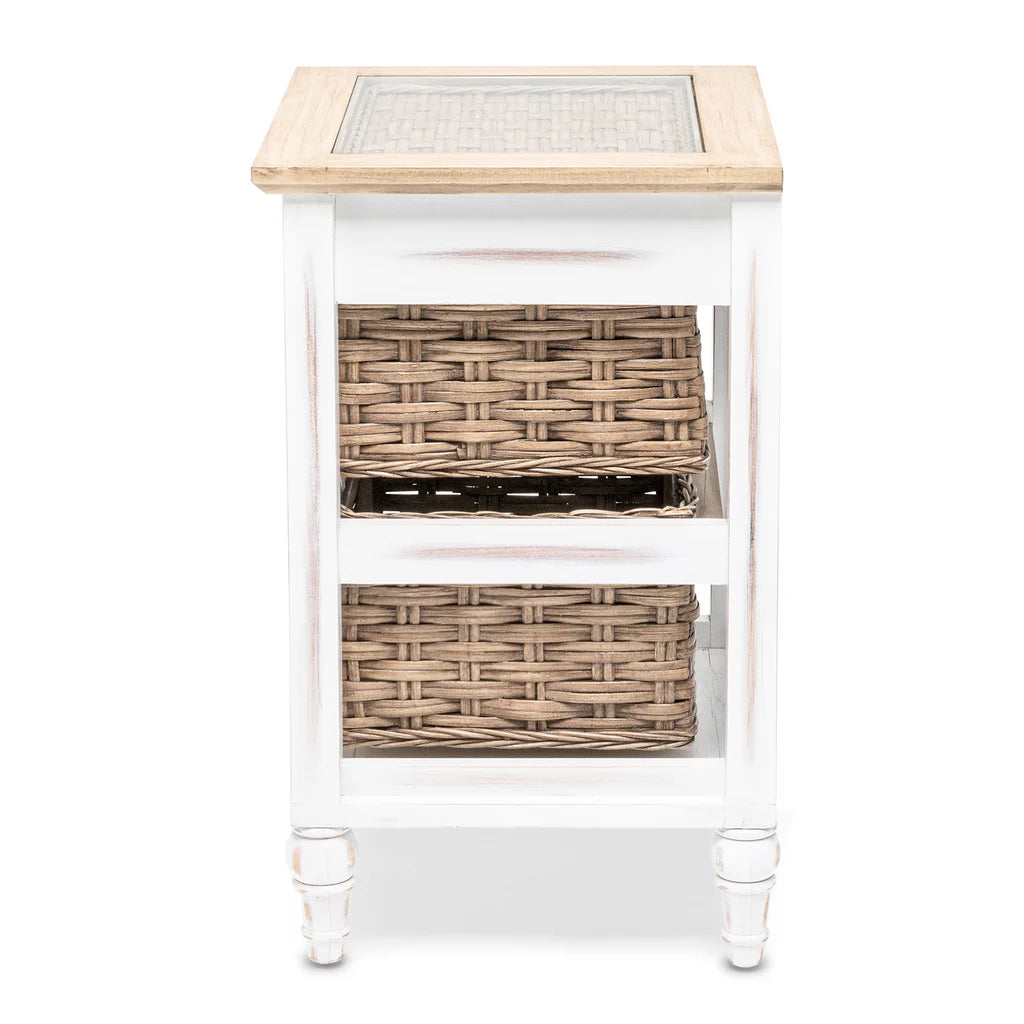 Sea Winds - Island Breeze 2-Basket Storage Cabinet