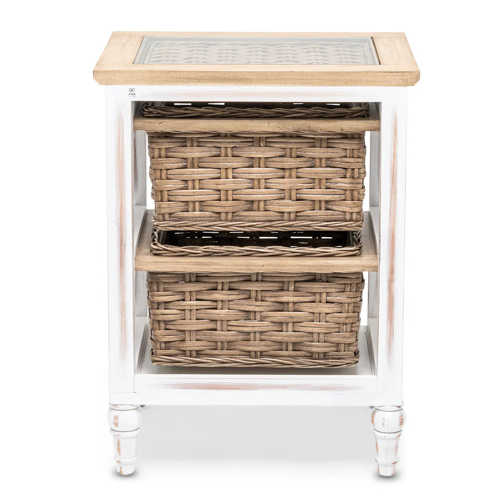 Sea Winds - Island Breeze 2-Basket Storage Cabinet