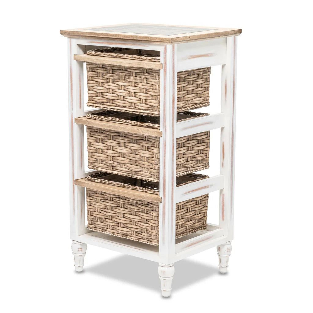 Sea Winds - Island Breeze 3-Basket Storage Cabinet