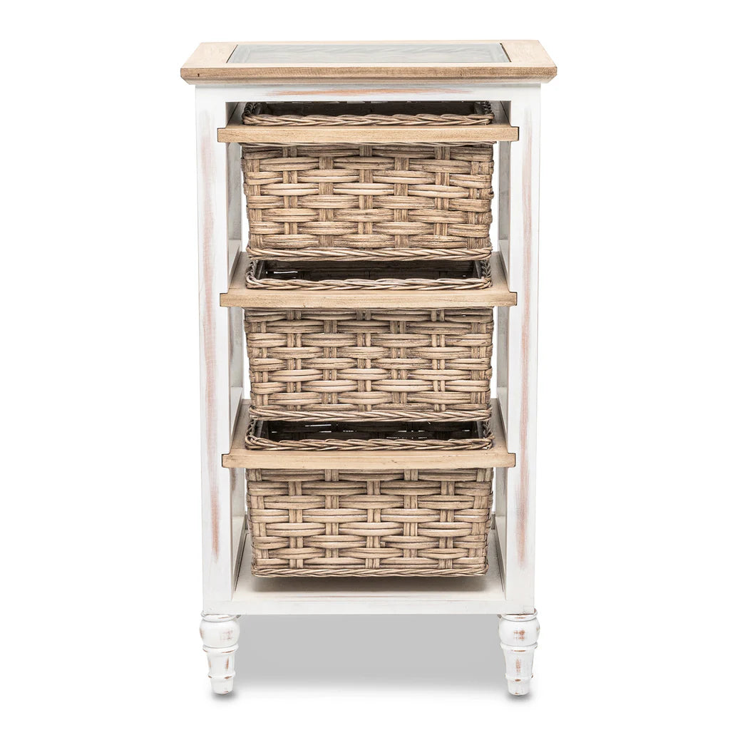 Sea Winds - Island Breeze 3-Basket Storage Cabinet