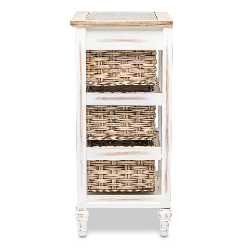 Sea Winds - Island Breeze 3-Basket Storage Cabinet