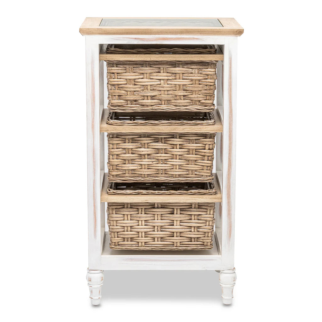 Sea Winds - Island Breeze 3-Basket Storage Cabinet