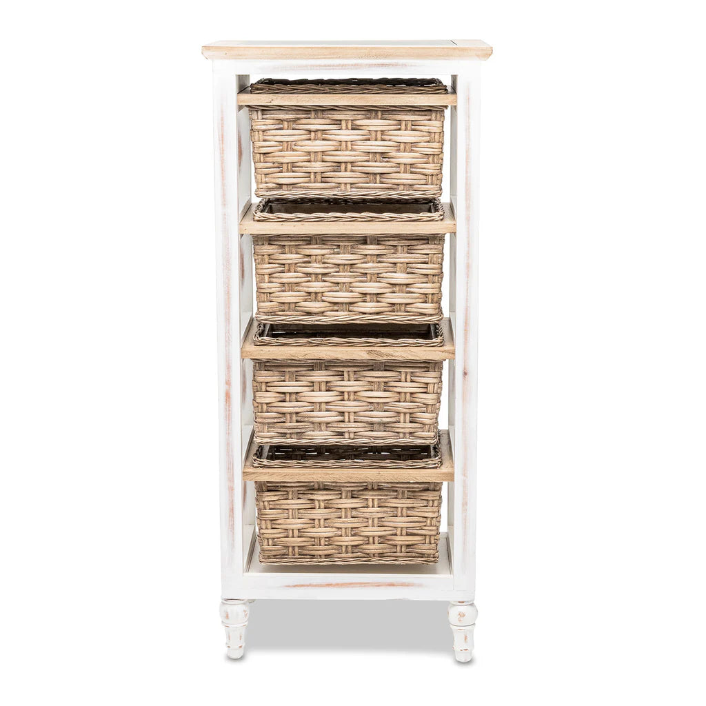 Sea Winds - Island Breeze 4-Basket Vertical Storage Cabinet