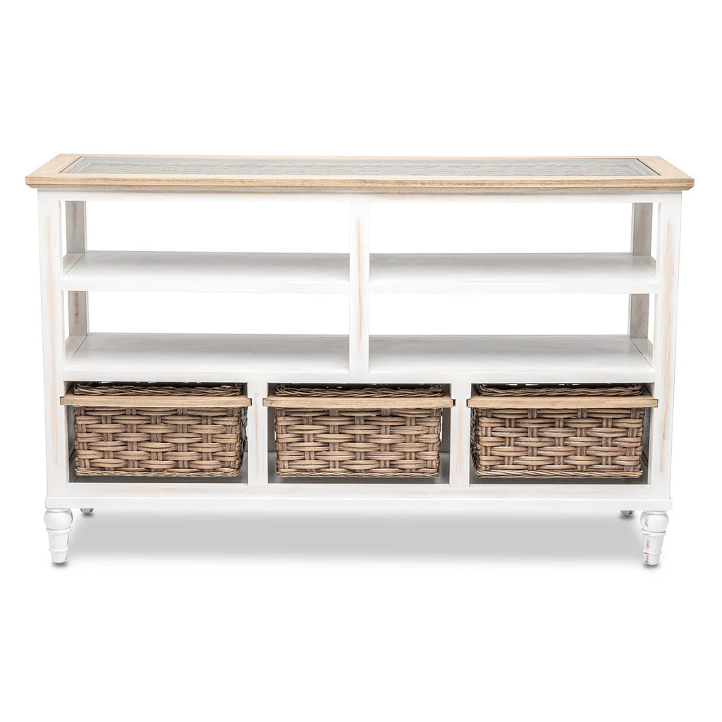 Sea Winds - Island Breeze 3-Basket Entertainment Center