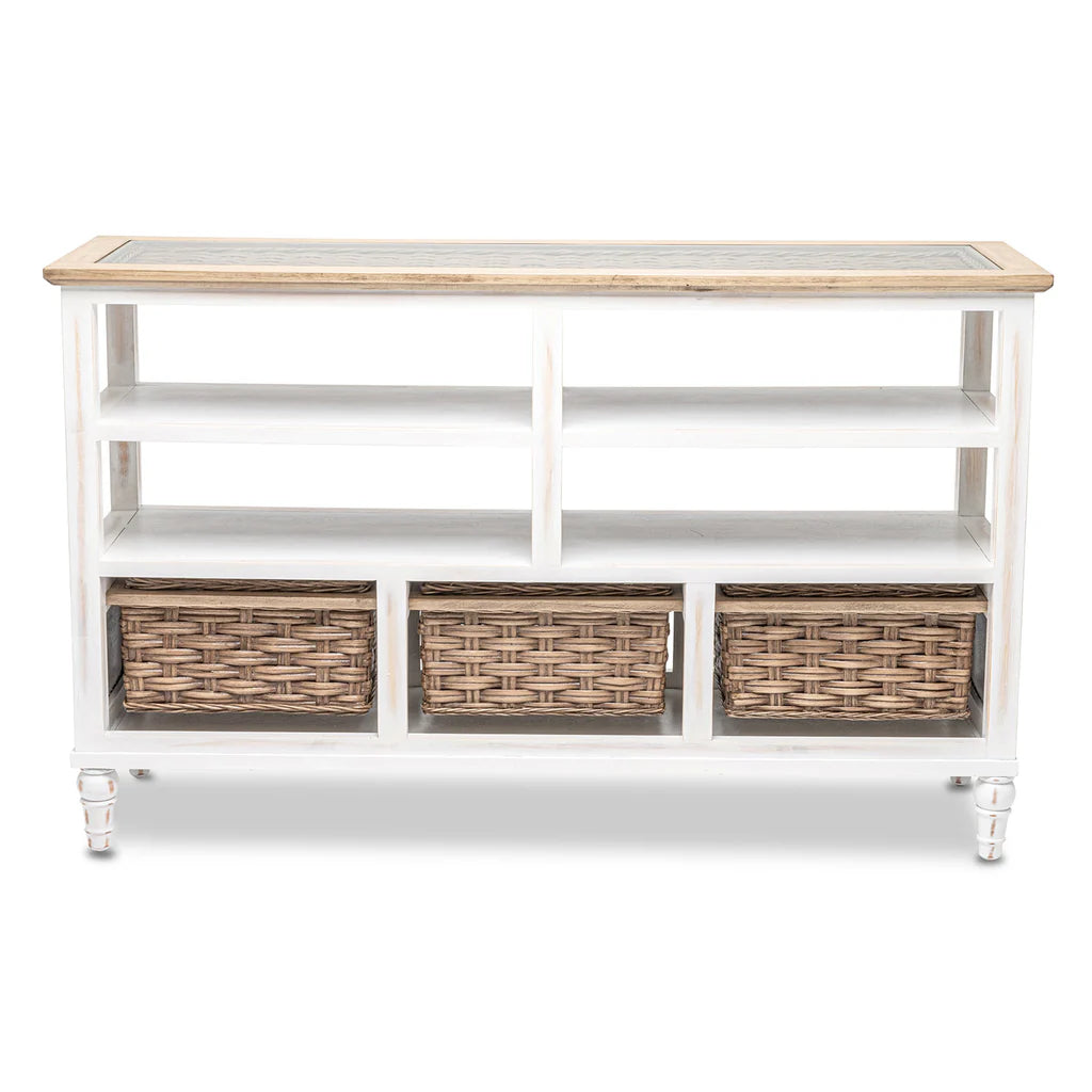 Sea Winds - Island Breeze 3-Basket Entertainment Center