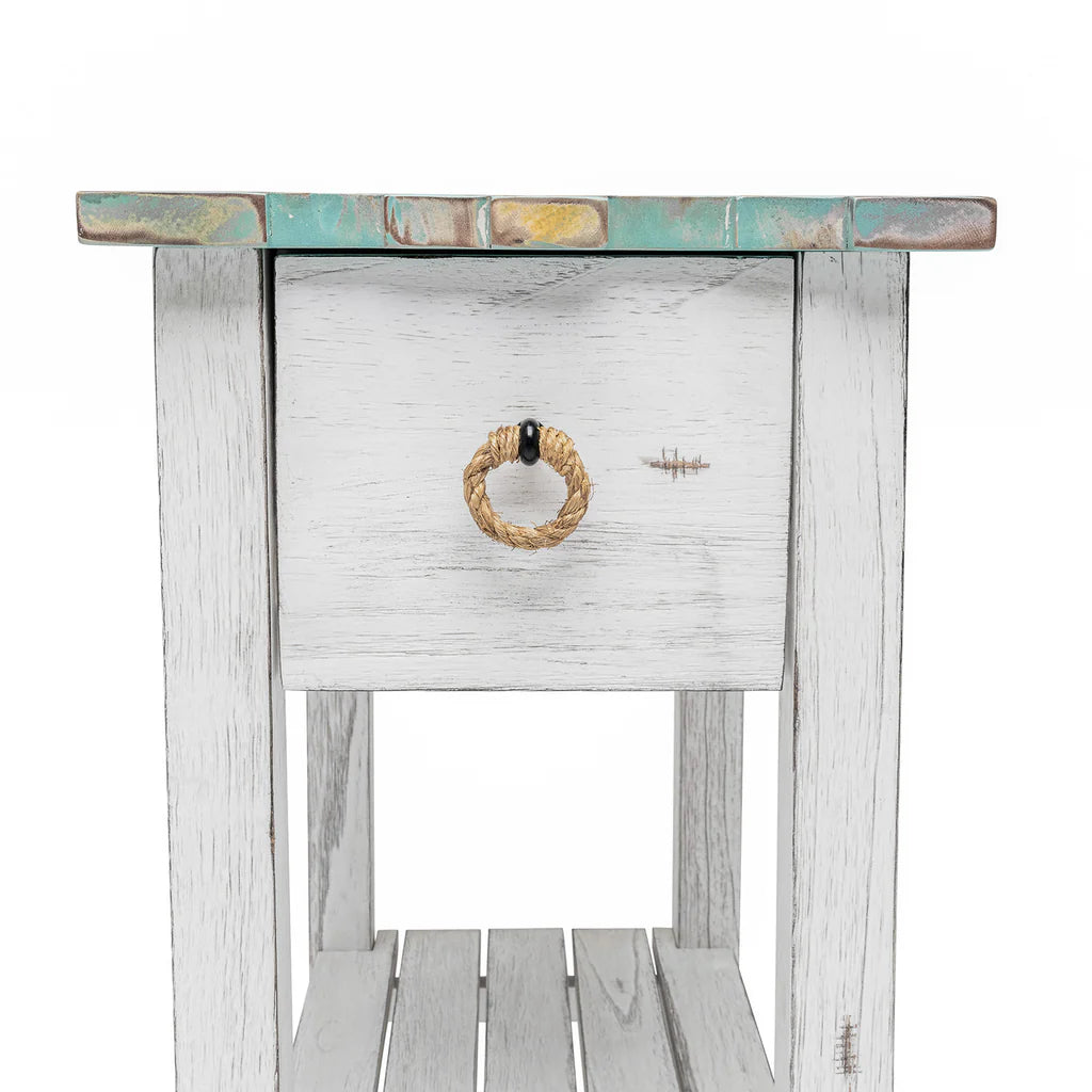 Sea Winds - Picket Fence Chairside Table