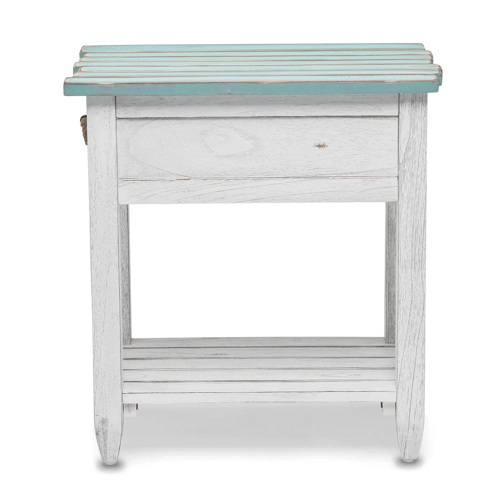 Sea Winds - Picket Fence Chairside Table