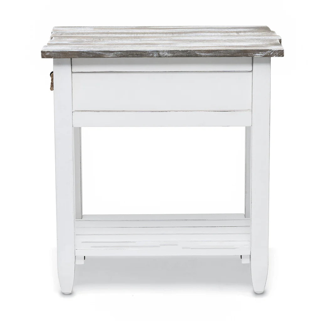 Sea Winds - Picket Fence Chairside Table