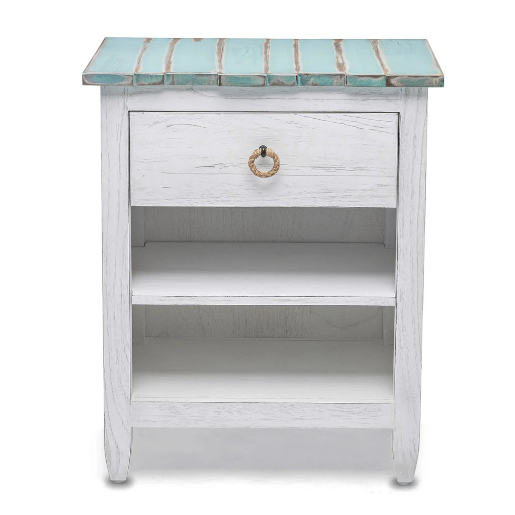 Sea Winds - Picket Fence 1-Drawer Electrified Nightstand