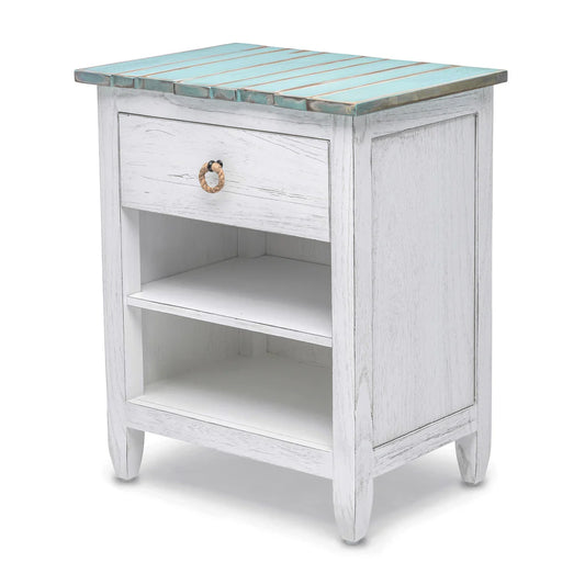 Sea Winds - Picket Fence 1-Drawer Electrified Nightstand