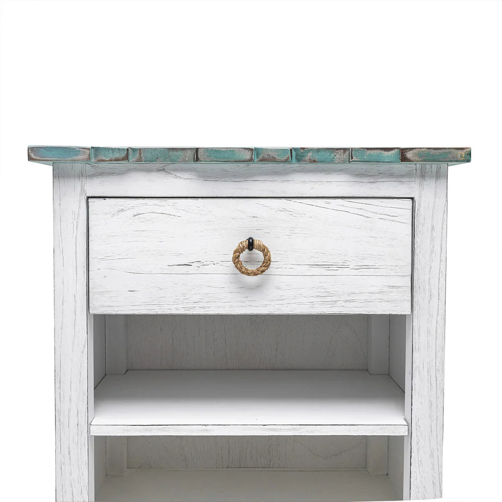 Sea Winds - Picket Fence 1-Drawer Electrified Nightstand