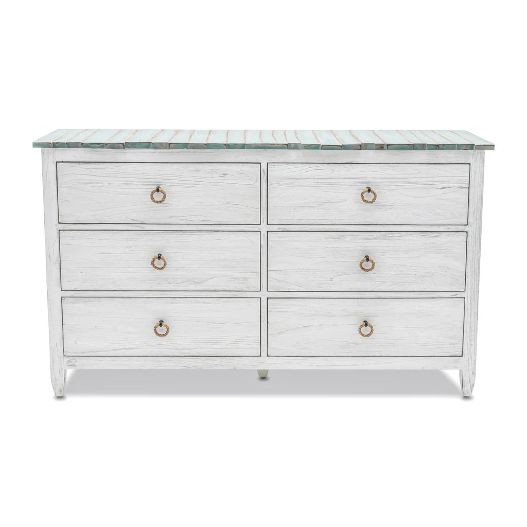 Sea Winds - Picket Fence 6-Drawer Dresser