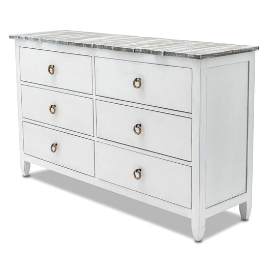 Sea Winds - Picket Fence 6-Drawer Dresser