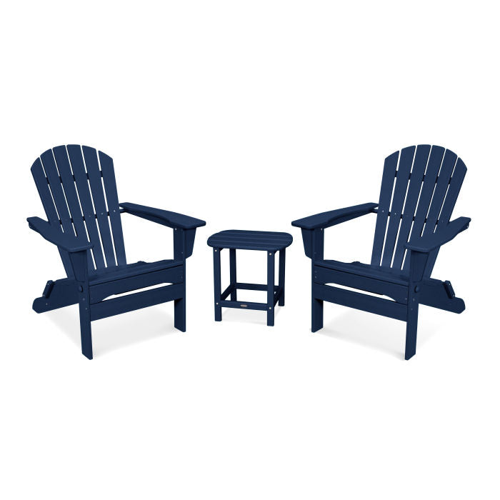 POLYWOOD South Beach 3-Piece Folding Adirondack Set FREE SHIPPING