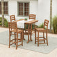 POLYWOOD La Casa Café 5-Piece Farmhouse Trestle Bar Set FREE SHIPPING