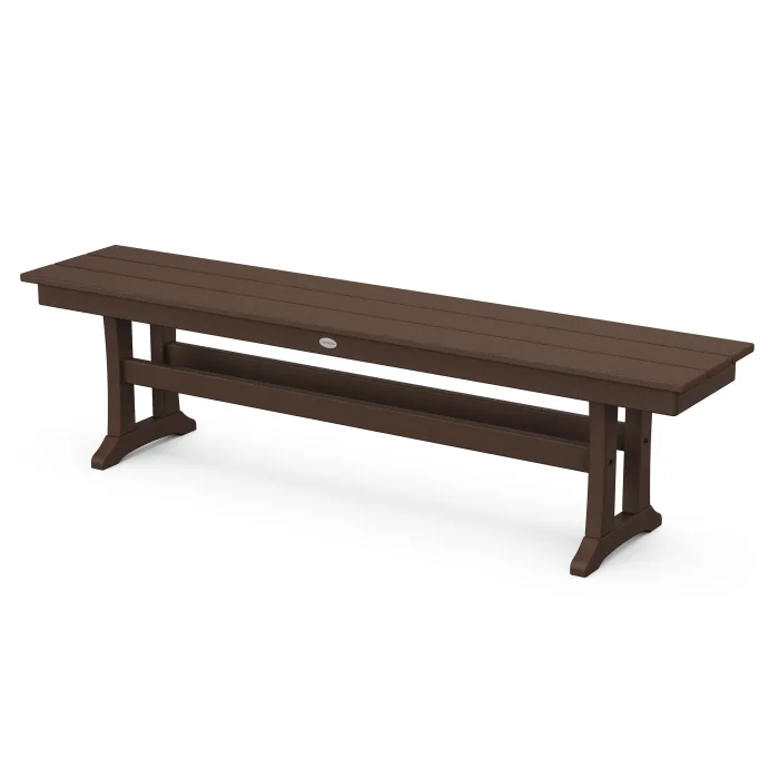 POLYWOOD Farmhouse Trestle 65" Bench FREE SHIPPING